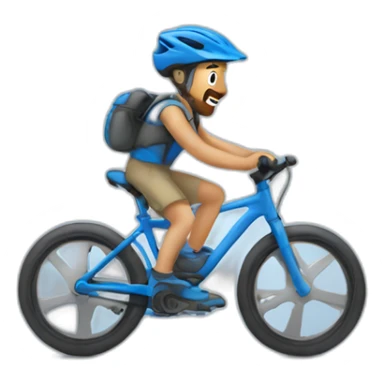 Man on the blue vtt sticker