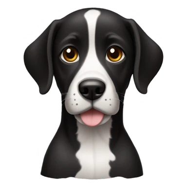 Cachorro todo preto sticker