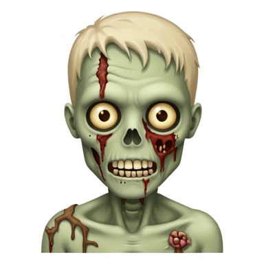 zombie say hi sticker
