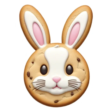 bunny cookie sticker