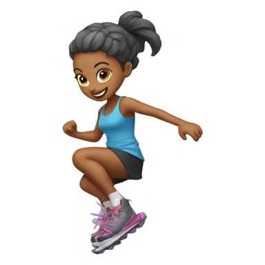 Kangoo jump girl sticker