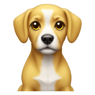Mini dog yellow  sticker