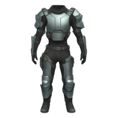 futuristic Technomancer armored pants sticker