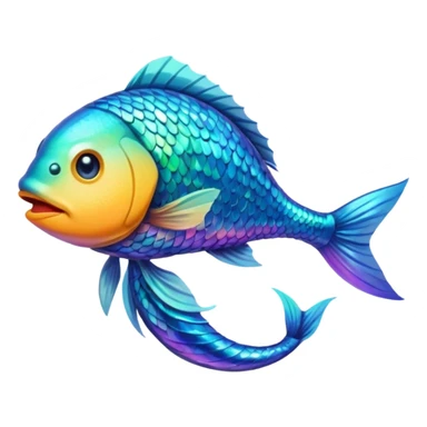Fish tail sticker