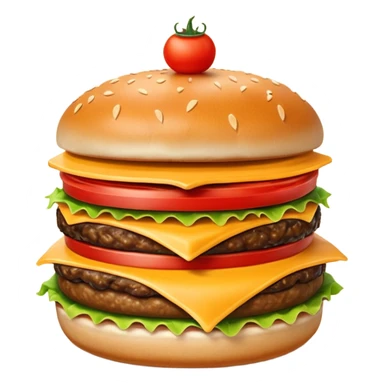 hamburguesa contenta sticker
