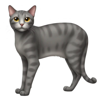 Cat with long leg sticker