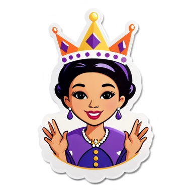 Birthday queen  sticker