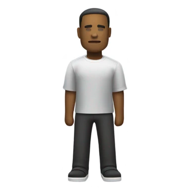 Blank Roblox character on a baseplate sticker