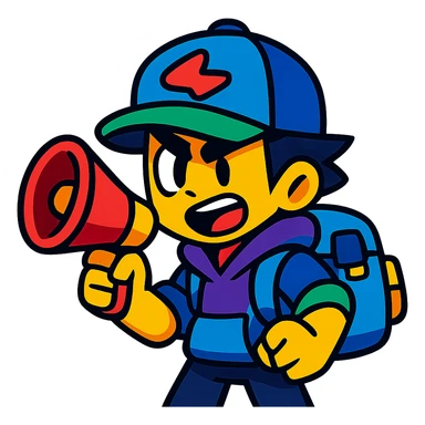 JAE Yong, Brawl Stars hero, stylized, fun, animated look sticker