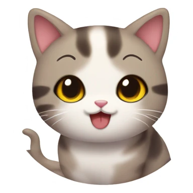 Kawaii Cat Café sticker