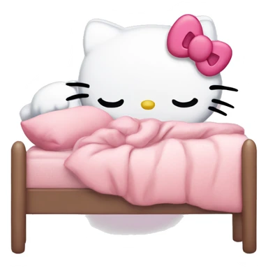 Hello kitty sleeping sticker