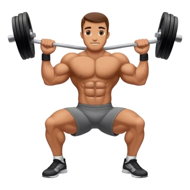bodybuilder laying down abs exercise sticker