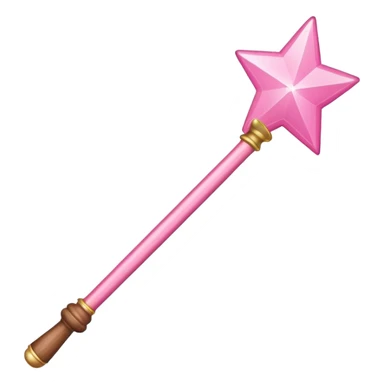 Pink magic wand sticker