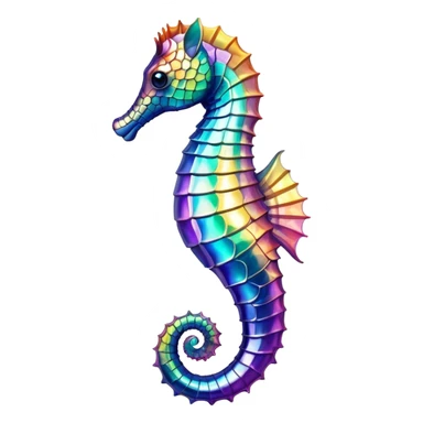 Sea horse sticker