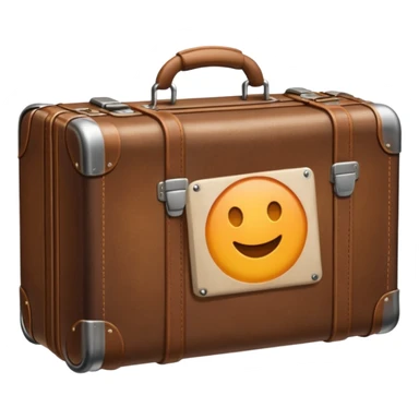 generate realistic suitcase sticker