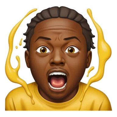 Kendrick Lamar yelling mustard  sticker
