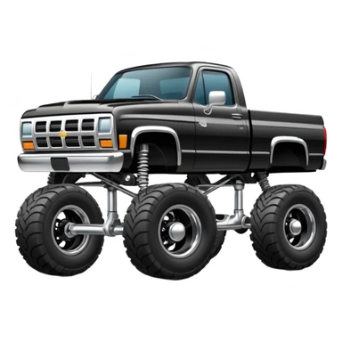 squatted truck sticker