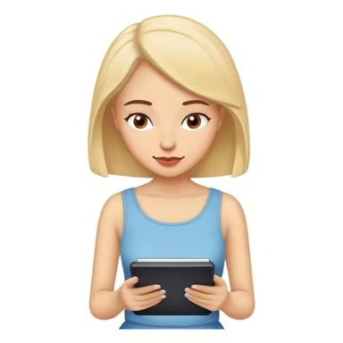 a female reader reading a book on kindle sticker