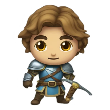 Chevalier Zelda, avec une épée sticker
