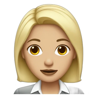 Office White Collar women sticker