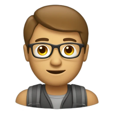 A programmer guy sticker