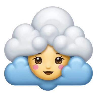 hazme una nube cute para mi tiendas de variedades femenina sticker