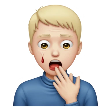 choking self  sticker