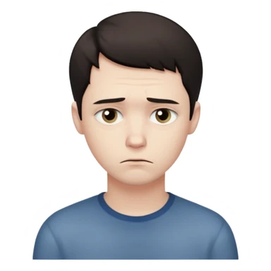 sad man light sticker