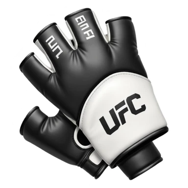 Black and white UFC mma Glove sticker