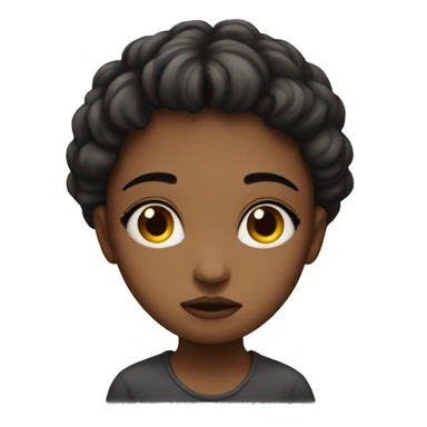 Sad beautiful girl  sticker