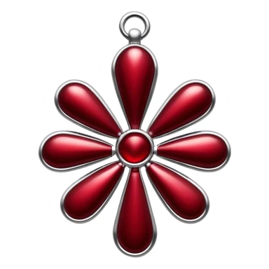 Chrome hearts dark red sticker