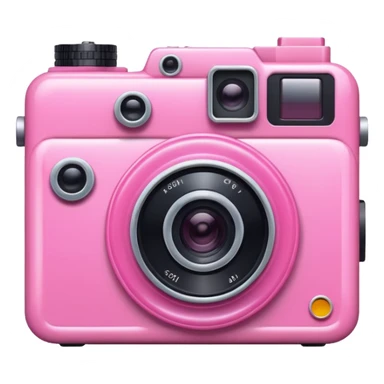 copy and paste pink camera sticker