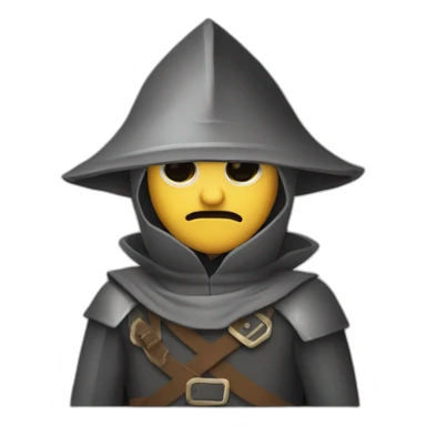 medieval evil spy in the act of infiltrating sticker