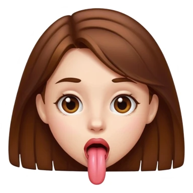 girl with her tongue out sticker