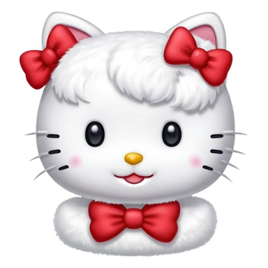 Hello Kitty saying hello  sticker