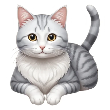 Милый котик в таможенной форме сидит за компьютером и готовит доклад sticker