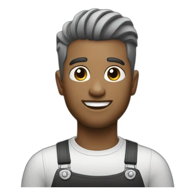 barber black and grey sticker