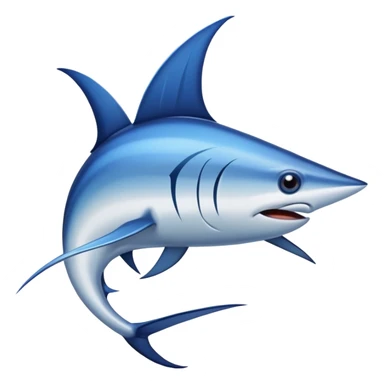 Swordfish with pointed nose sticker