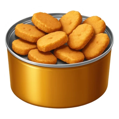 canned chicken nuggets sticker