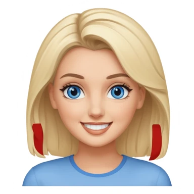 Perrie Edwards blue eyes, blonde hair sticker