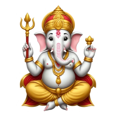 a ganesh sticker classic out lines and peancle art sticker