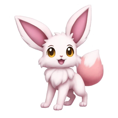 Sylveon-Eevee-Bunny-Fox-Pokémon-fusion full body sticker