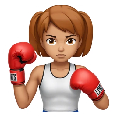 Girl boxer sticker