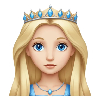 A long blonde haired blue eyed princess  sticker