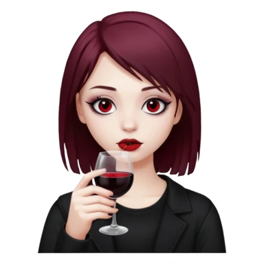 Bebendo vinho  adolescente emo sticker