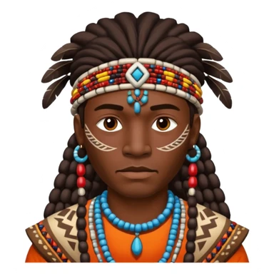 tribal man sticker