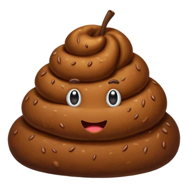  Pile of Poo on Apple iOS sticker