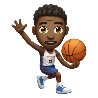 Dizzy basketball player  sticker