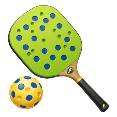 One Pickleball paddle and ball sticker
