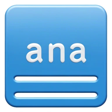 Text 'ANA' on Signboard sticker
